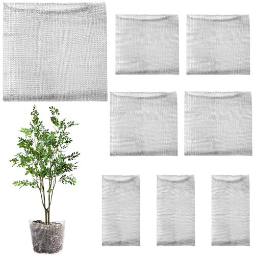 XSYKJGS Wühlmauskorb für Obstbäume 8 Stück Wurzelschutz Gegen Wühlmäuse, Pflanzkorb Wühlmausschutz, Wurzelschutz Edelstahl für Pflanzen, Beeren, Gemüse, Wurzelschutz