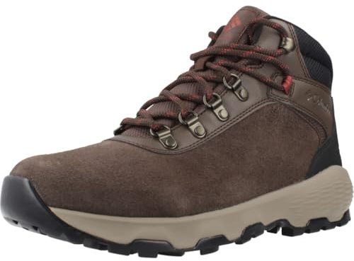 Columbia Men's Newton Wander, Waterproof Mid Rise Trekking and Hiking Boots, Cordovan/Spice, 9.5