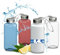 Trinkflasche 0,4 L 'Pure' - BPA-freie Wasserflasche aus Tritan mit auslaufsicherem Edelstahl Deckel - Flasche für Kinder & Erwachsene - ideal für Schule, Sport & Arbeit, Farbe:Transparent-Blau