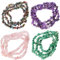 WUMZIRA Multicolor Perlen zum Auffädeln Kristalle Perlen Kristall Steine Perlen für Armbänder Ketten Ohrringe Schmuck Machen Crafting Natürlichen Unregelmäßige Gebohrt DIY Edelsteine 5-8mm 400pcs