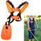 Trimmer Schultergurt, Schultergurt für Motorsense, Tragegurt für Motorsense, Motorsense Gurt, Rasentrimmer Gurt, Bietet EIN Komfortables und Effizientes Gartenerlebnis, Orange