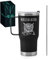 Maverton Mug Isotherme Personnalisable Noir en Acier Inoxydable 600 ml - Mug Personnalisé Maitresse avec 2 Pailles et Boîte - Cadeau Maitresse d'École fin d'année - Cadeau Prof prof