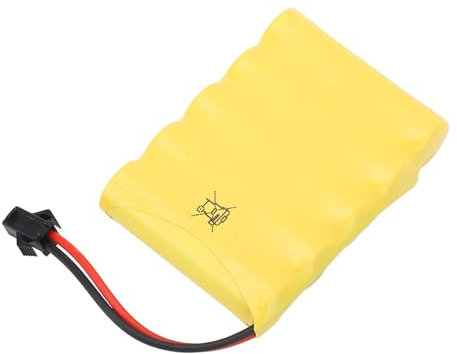 Dilwe Batería Recargable de Enchufe SM 2P de 6,0 V, con Defensa de Sobrecarga y Defensa de Cortocircuito, Batería de Litio de 700 MAh para Coches RC para Reemplazo