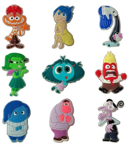 Thapncow 9 piezas de decoración de zapatos, decoración de zapatos de dibujos animados, accesorios de zapatos de bricolaje, accesorios de zapatos para adultos, niños y niñas