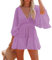 Vente Flash du Jour Robe Longue Femme Taille Haute Vintage Robe Sequin Ensemble Femme Chic Et Elegant Sport Large Marque Robe Mousseline De Soie Baggy Dress Leger Printemps Violet L