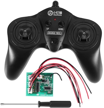 Sirxlevcy 6CH 2.4G Fernbedienung Power Transmitter Receiver Funksystem für DIY RC Boat Cars 50M Controlling