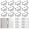 Flush Hinges 12pcs Bifold Door Hinges Door Hinge Flush Hinge for Wooden Doors, Cabinets, Windows, and Wardrobes