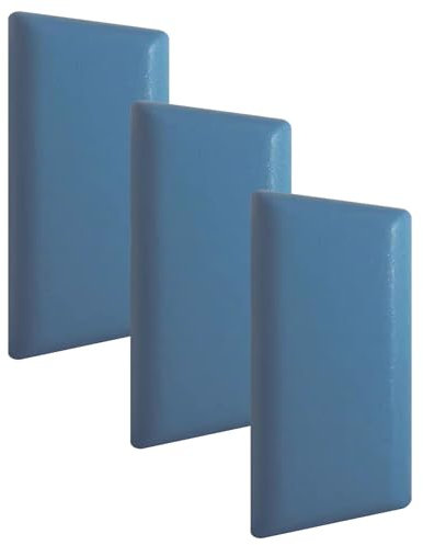Générique Panneaux muraux rembourrés, protecteurs muraux Doux Anti-Collision, 3 pcs Autocollants muraux à éponge pour éponge pour la décoration de la tête de lit et Papier Peint