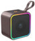 Haut-parleur portable Bluetooth 5.3 en cuir sans fil avec lumières, son stéréo HiFi, petit haut-parleur avec micro intégré 10 heures d'autonomie, étanche à la poussière, pour la maison, le jardin, le