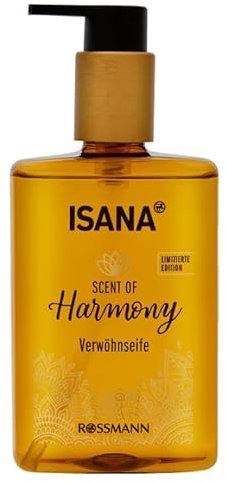 ISANA Verwöhnseife Scent of Harmony – Flüssigseife mit Zitrusduft & Orangenblüten, pH-hautneutral, vegan, ohne Mikroplastik, dermatologisch getestet, 300 ml