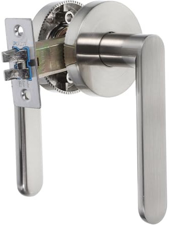 DIYEAH Porte Intérieure Moderne Serrure de Confidentialité pour Porte Coulissante Brossé Installation Facile pour Chambres Placards