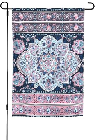Dekorative Flagge im Vintage-Muster, 45 x 30 cm, Polyester, ideal für Garten oder Terrasse
