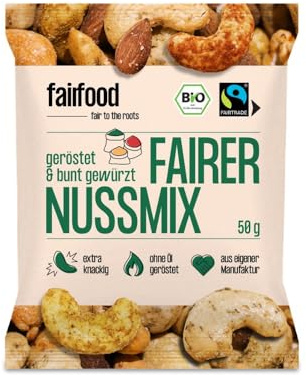 Fairfood Fairer Nussmix, geröstet & bunt gewürzt, 50g