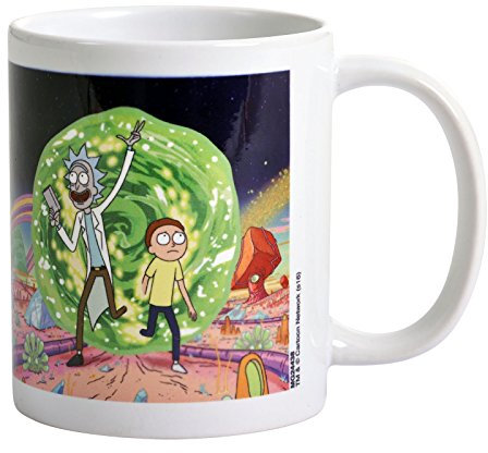 Pyramid International Rick & Morty Portal Ceramic Mug Taza, Multicolor, 7.9 x 11.00 x 9.3 cm