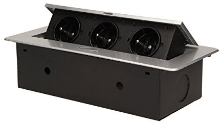 Orno OR-AE-1336/G Sänkbart möbeluttag med platt fräst kant