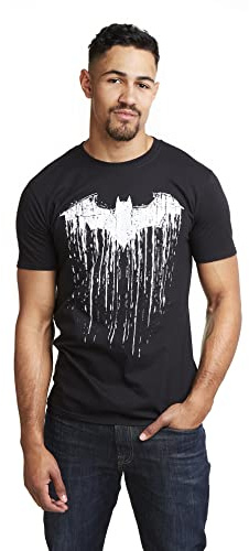 DC Comics Men's Batman Paint T-Shirt