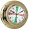 Fitzroy QuickFix Radio Silence Clock, Brass, White