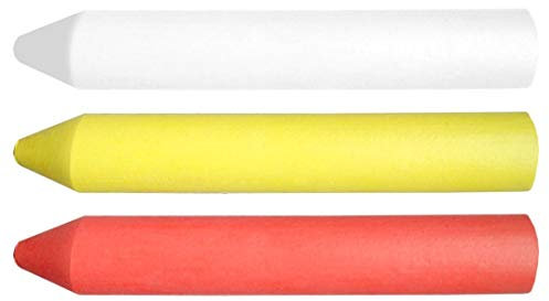 TOPEX Kreide für technische Zwecke weiß, gelb, rot, 3 St, 13 x 85 mm
