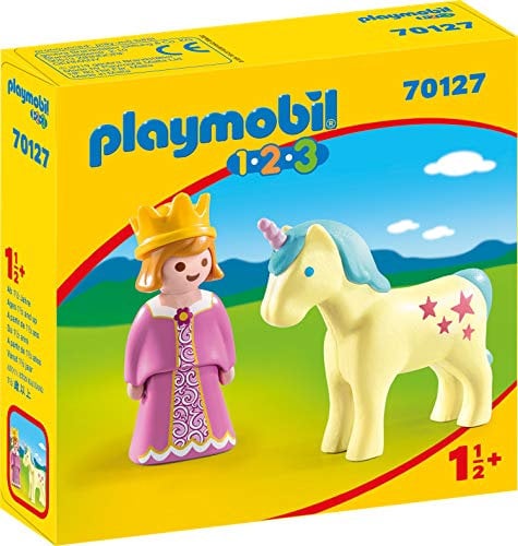 PLAYMOBIL 70127 1.2.3. Prinzessin mit Einhorn, ab 18 Monaten