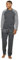 Fruit of the Loom Men's Signature Sweater Fleece Raglan Sleep Sleep Top & Plaid Sleep Pants Set