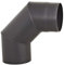 Ofenrohr Knie Winkel Bogen 90° Stahlrohr Abgasrohr Senotherm Schwarz 2mm Heizung Rauchrohrbogen (130mm)