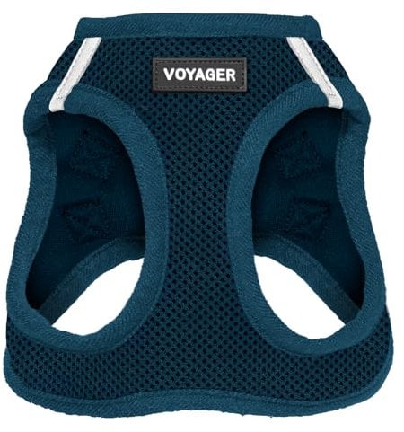 Voyager Step-In Air Hundegeschirr by Best Pet Supplies - All Weather Mesh Step in Vest Harness für kleine und mittlere Hunde, Blau, size XL - Brust 52-58 cm