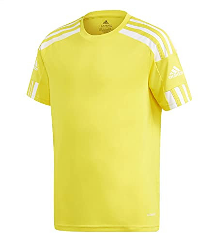 adidas Jungen Squadra 21 Jersey, Team Yellow / White, 11-12 Years