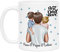 Kiddle-Design Vater Kind Tasse Personalisiert Name und Frisur Papa Kinder Tochter Sohn Baby Geschenk Kaffeetasse für Väter Vatertag Geschenk
