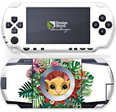 Skin kompatibel mit Sony PSP 1000 Folie Sticker Disney Simba König der Löwen