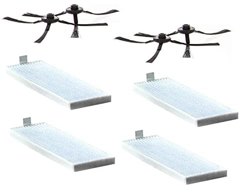 L/c Accessoires de rechange pour aspirateur Amibot Spirit Robot - Filtre HEPA - Brosse latérale - Éponge