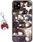 Staremeplz Compatible with iPhone 13 Mini Case Anime Design [With Figure Keychain], Soft Silicone Flexible TPU Animation Phone Case for iPhone 13 Mini
