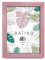 aFFa frames, Batino, Cadre photo en bois, Light, Rectangle, avec vitre acrylique, dos HDF, Pink, 15x20 cm