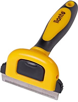 lionto Spazzola per Cani Rastrello per Sottopelo Pettine per Cani Spazzola per Sottopelo, piccola