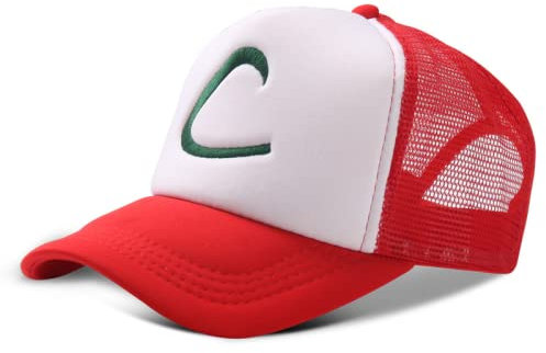 ZXRSJBL Ash Ketchum Hut, Spleißen von Sonnenhut, Jugendhut für Jungen, Snapback-Hut für Mädchen, Kinder, bestickte Baseballkappe