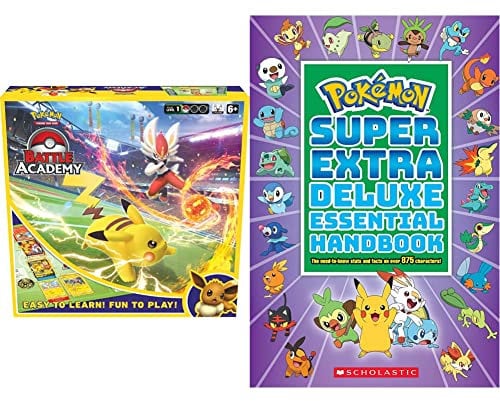 Pokémon Trading Card Game Battle Academy & Super Extra Deluxe Essential Handbook (Pokemon): The Need-To-Know STATS and Facts on Over 900 Characters