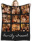 GLIKW Personalisierte Fotodecke mit eigenem Foto Und Text, Super Weich Flanell Collage Kuscheldecke Geschenke für Vater, Mutter, Kinder, Haustiere, Freunde oder Paare(9 Fotostil-2, 150×200cm)