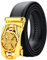 Oyifan Gürtel Herren, Schwarz Ledergürtel Herren automatik Ratsche Gürtel mit schnellverschluss schnalle, anzuggürtel ohne löcher, 35mm Breit, Größe Angepasst