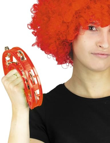 Partypro Tamburin Musik-Accessoire rot 40 cm - Rot