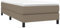vidaXL Cadre de lit en Tissu Taupe 90 x 200 cm, lit, Meuble de Couchage, sommier tapissier, Cadre de lit, lit Simple, sommier tapissier, Lits, berceaux