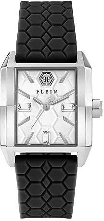 Philipp Plein Damen Analog Quarz Uhr mit Silikon Armband PWMAA0122