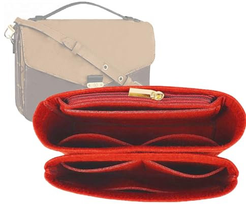 Lckaey Geldbörsen-Organizer für Pochette Voyager-Einsatz, Metis Quaste, Kuriertasche, Pochette M é Tis Einsatz, 2084 Rot
