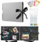 DazSpirit Album Photo 80 Pages Noir Scrapbooking Album 29,5 X 21Cm Livre Scrapbooking Avec 12 Stylos Métalliques, Pour 240 Photos, Livre D'or Pour Anniversaire Et Mariage, Gris