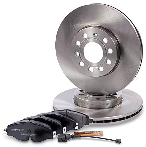 ATEC Germany Bremsenset Vorderachse inkl. Bremsscheiben Ø 288 mm Belüftet + Bremsbeläge Vorne