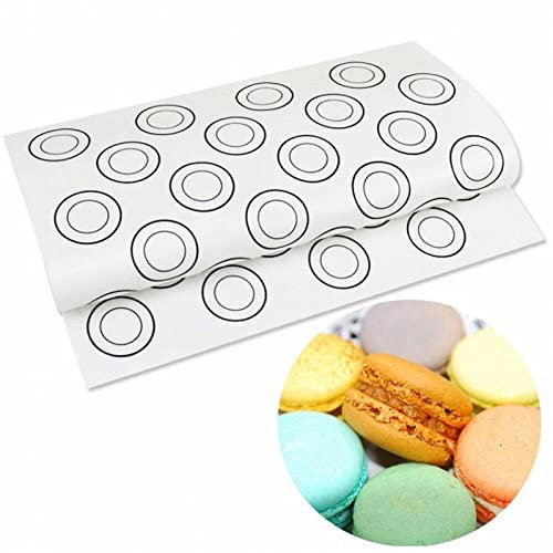 Alfombra De Horno De Silicona Macarrones, Forro De Bandeja para Hornear No Palo De Macarrones, Alfombra De Cocción Macarons, Pastel, Pastel Y Pan.