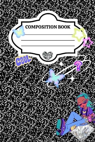 Y2K Glitter composition notebooks: Y2K Glitter composition notebooks back to 2000s