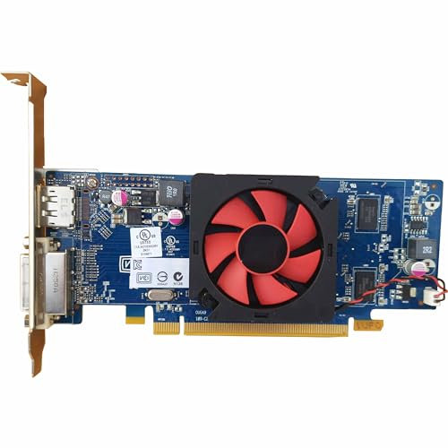 SIMPLETEK - Scheda Video Grafica AMD RADEON HD7470 1GB GDDR3 per PC Desktop | Multi-Monitor | 1x DVI, 1x DPI (Ricondizionato)