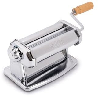 Imperia Laminoir Ligne Classique. Machine à pâtes. 100% Fabriquè en Italie. Machine à pâtes fraîches en acier. Laminoir manuel avec manivelle. Créez votre propre feuille de pâte.