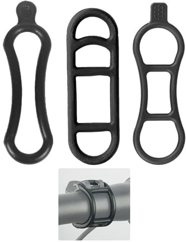 ZALHIN Lot de 30 anneaux en caoutchouc extensibles pour lampe de poche de vélo - Pour vélo - Élastique - Pour lampe de poche - Pour LED - Lampe de poche