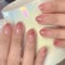 24pcs Short Oval False Nails Red Ombre Stick on Nails Press on Nails Removable Glue-on Nails Fake Nails Acrylic Full Cover Nails Women Girls Nail Art Accessories