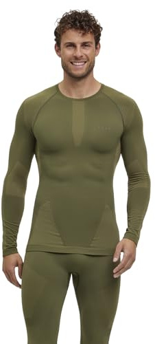 FALKE Herren Warm Round Neck Funktionsshirt Langarm schnelltrocknendes atmungsaktives nachhaltiges Funktionsmaterial für milde bis kalte Temperaturen warme Funktionsunterwäsche 1 Stück